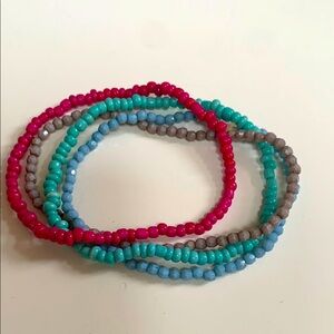 Colorful Beaded Bracelets Set
